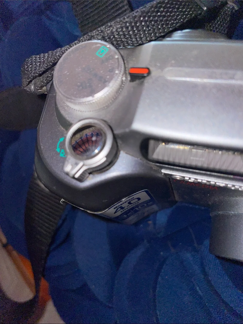Olympus Silver Digital Camera with Black Lens Ring